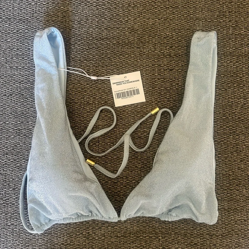 Monday Swimwear Light Blue Top